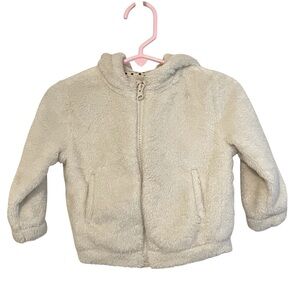 Zara Baby‎ Girl Cream Fleece Jacket 9-12 Months
